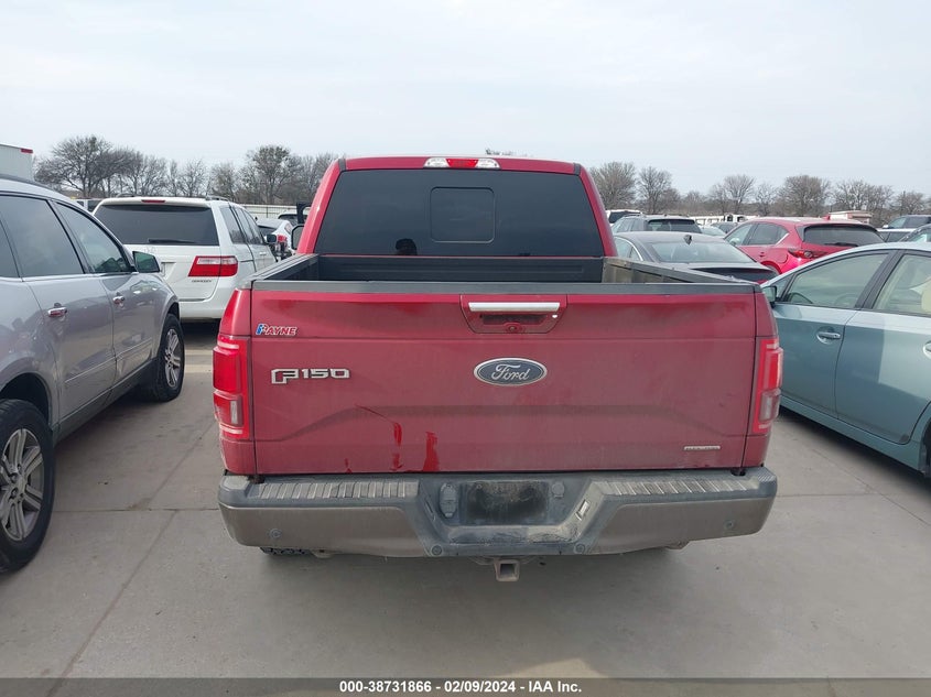 2016 FORD F-150 LARIAT - 1FTEW1EF4GKF45592