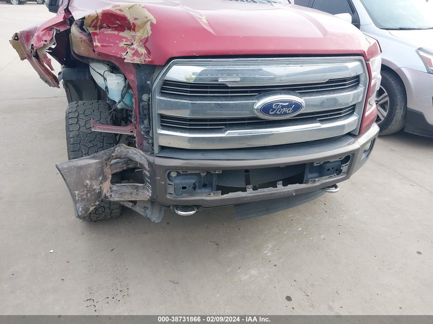 2016 FORD F-150 LARIAT - 1FTEW1EF4GKF45592