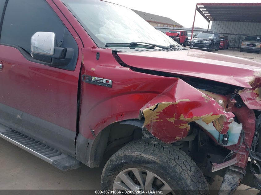 2016 FORD F-150 LARIAT - 1FTEW1EF4GKF45592