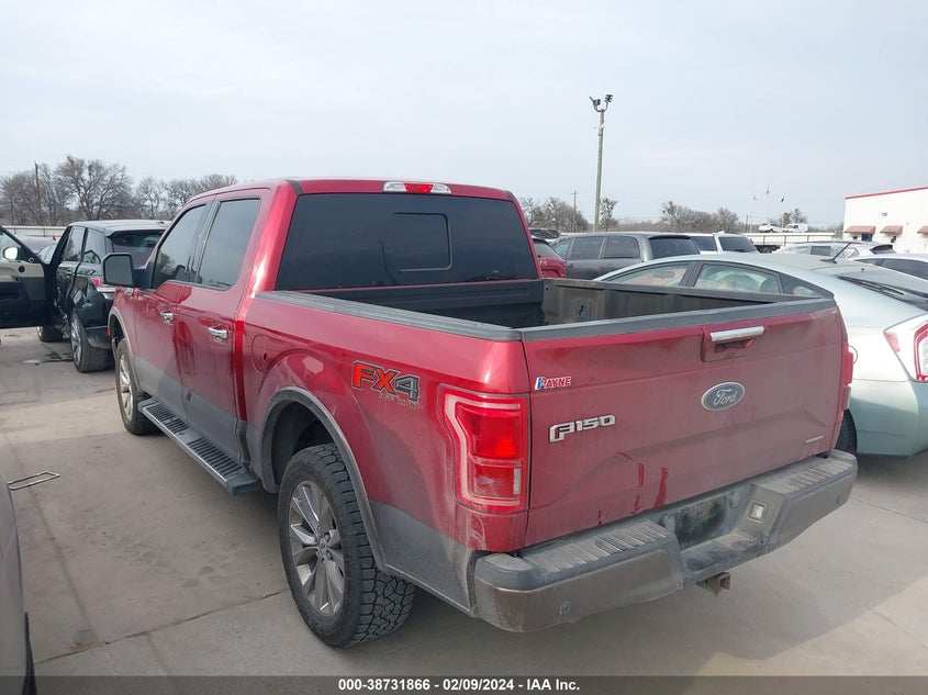 2016 FORD F-150 LARIAT - 1FTEW1EF4GKF45592