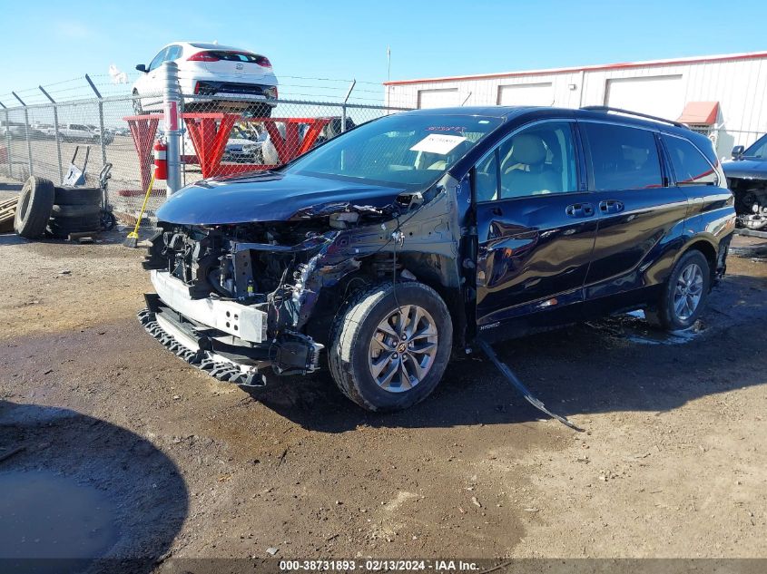 2021 Toyota Sienna Xle VIN: 5TDYRKEC0MS037477 Lot: 38731893