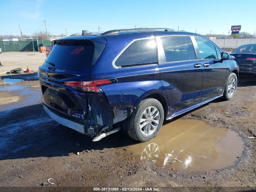 2021 Toyota Sienna Xle VIN: 5TDYRKEC0MS037477 Lot: 38731893