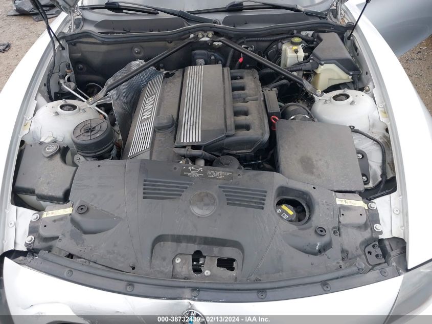 4USBT33483LS46596 2003 BMW Z4 2.5I