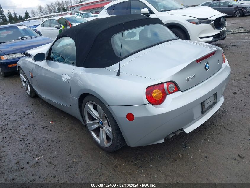 4USBT33483LS46596 2003 BMW Z4 2.5I