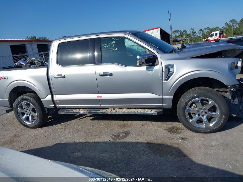 2021 Ford F-150 Supercrew VIN: 1FTFW1E84MFB67722 Lot: 38732549