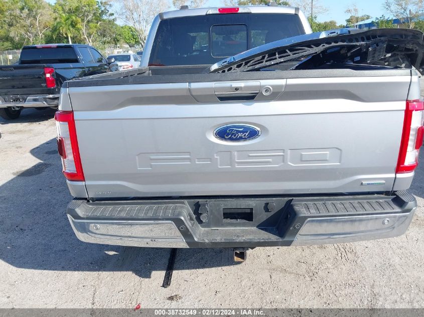 2021 Ford F-150 Supercrew VIN: 1FTFW1E84MFB67722 Lot: 38732549