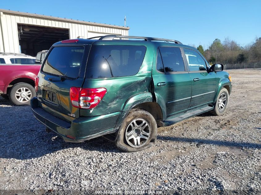 2004 Toyota Sequoia Limited V8 VIN: 5TDZT38A74S233969 Lot: 38732856