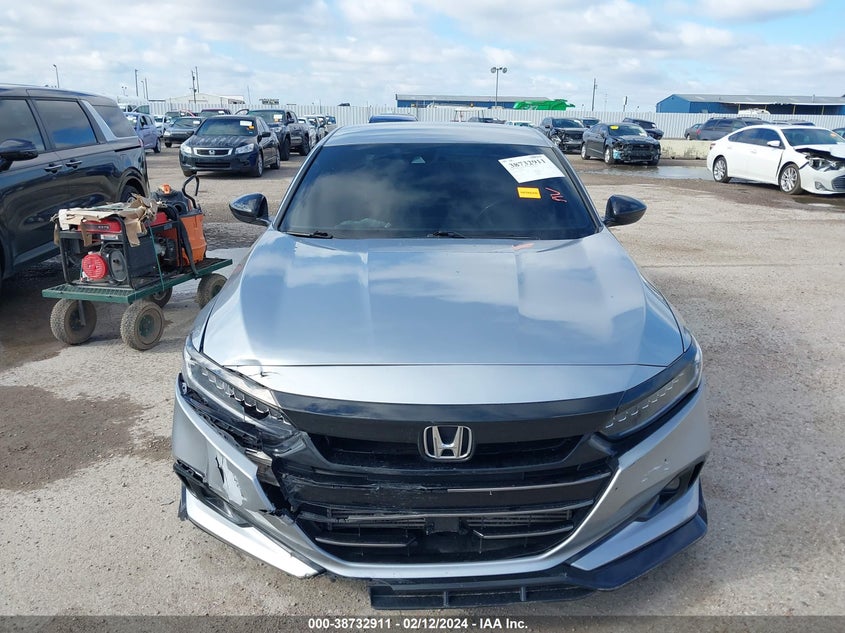 VIN 1HGCV1F32MA045030 2021 HONDA ACCORD SPORT