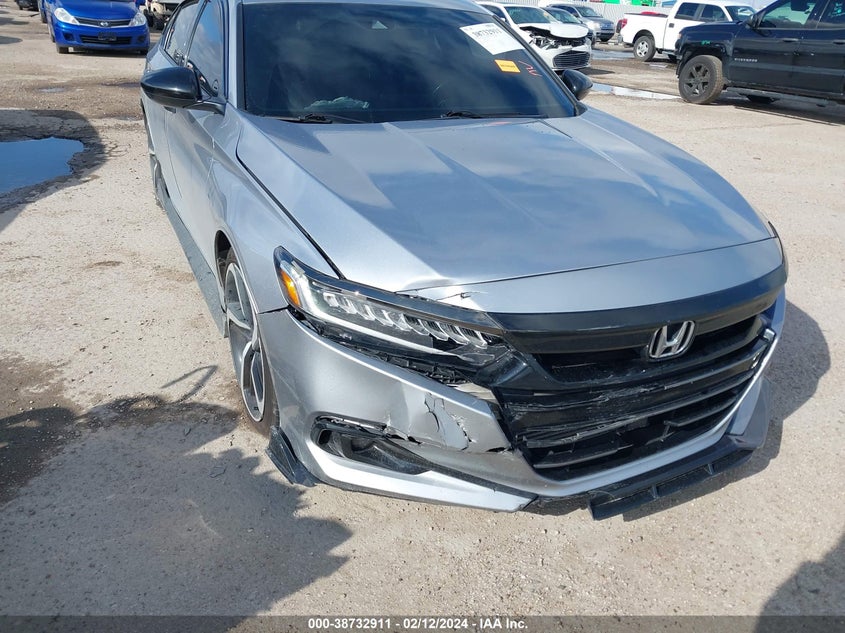VIN 1HGCV1F32MA045030 2021 HONDA ACCORD SPORT