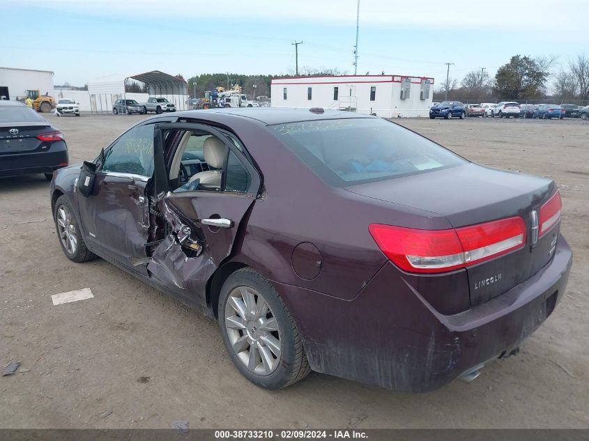 3LNDL2L30BR764021 2011 Lincoln Mkz Hybrid