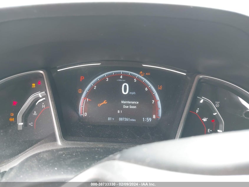 VIN 2HGFC2F81LH598742 2020 HONDA CIVIC SPORT