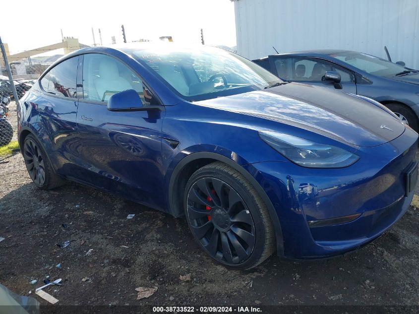 2022 TESLA MODEL Y PERFORMANCE DUAL MOTOR ALL-WHEEL DRIVE - 7SAYGDEF3NF344288