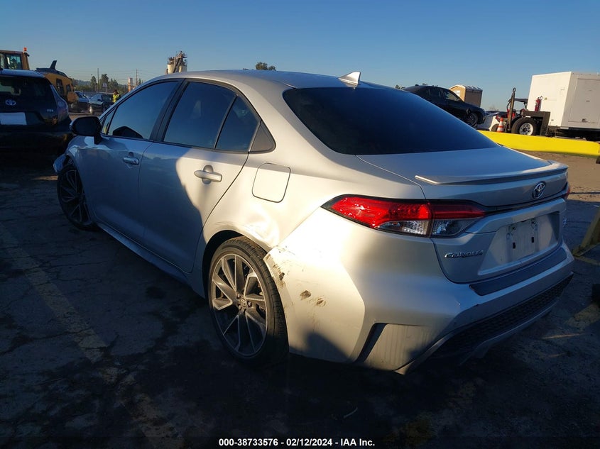 VIN 5YFS4RCE9LP020704 2020 TOYOTA COROLLA SE/NIGHT SHADE