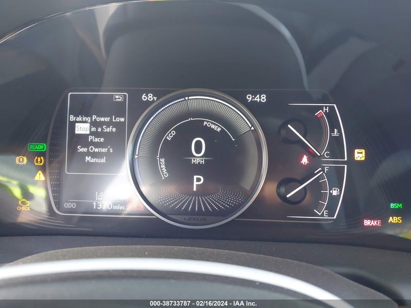 2023 LEXUS ES 300H 2.5L I-4 DI, DOHC, V(VIN: 58ADA1C13PU036829