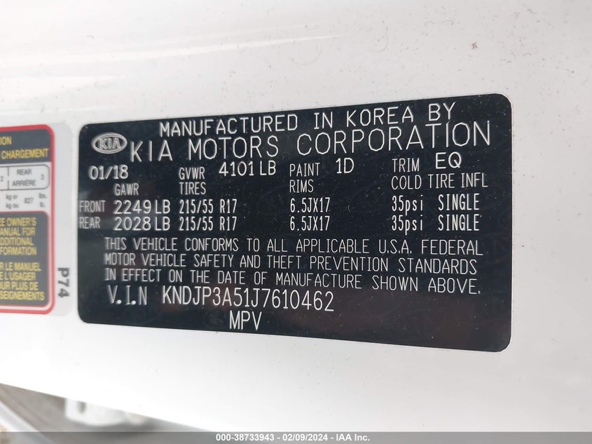 2018 KIA SOUL + - KNDJP3A51J7610462