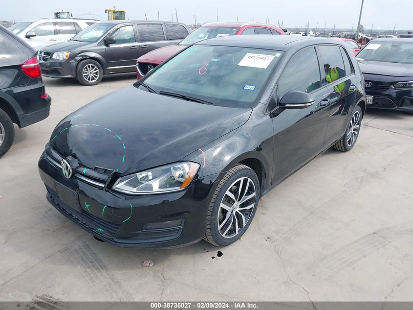 2015 VOLKSWAGEN GOLF TSI SE 4-DOOR - 3VW217AU4FM093835