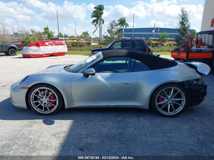 2022 Porsche 911 Carrera 4 Gts Cabriolet/Carrera 4S Cabriolet/Carrera Gts Cabriolet/Carrera S Cabriolet VIN: WP0CB2A92NS245023 Lot: 38735184