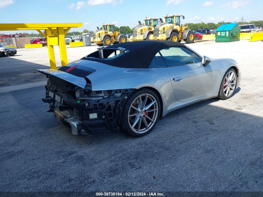 2022 Porsche 911 Carrera 4 Gts Cabriolet/Carrera 4S Cabriolet/Carrera Gts Cabriolet/Carrera S Cabriolet VIN: WP0CB2A92NS245023 Lot: 38735184