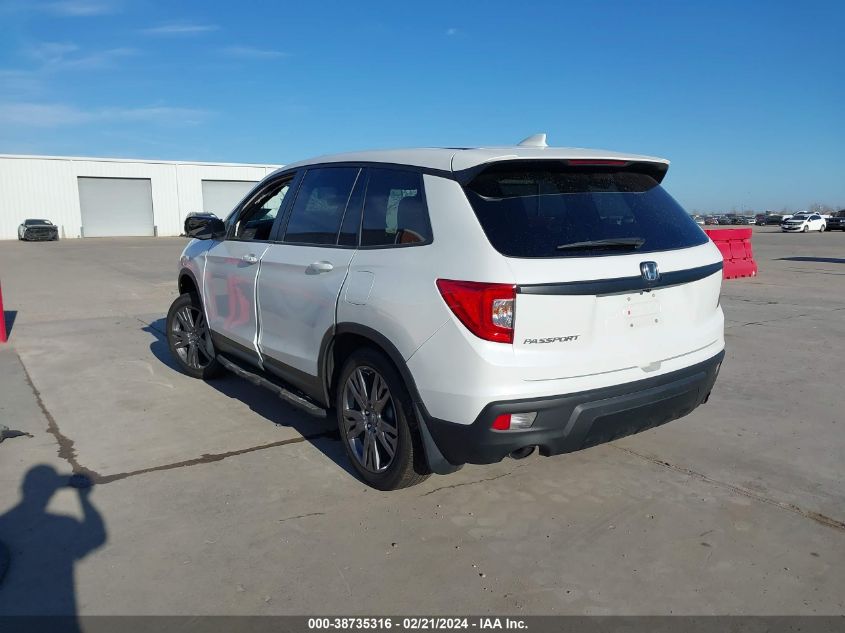 2020 Honda Passport 2Wd Ex-L VIN: 5FNYF7H58LB000537 Lot: 38735316