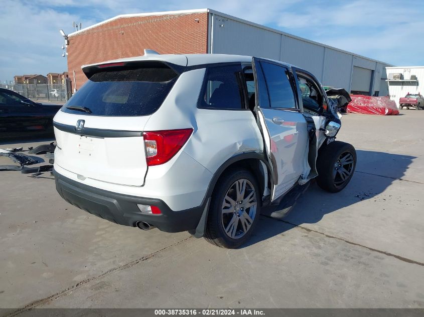 2020 Honda Passport 2Wd Ex-L VIN: 5FNYF7H58LB000537 Lot: 38735316