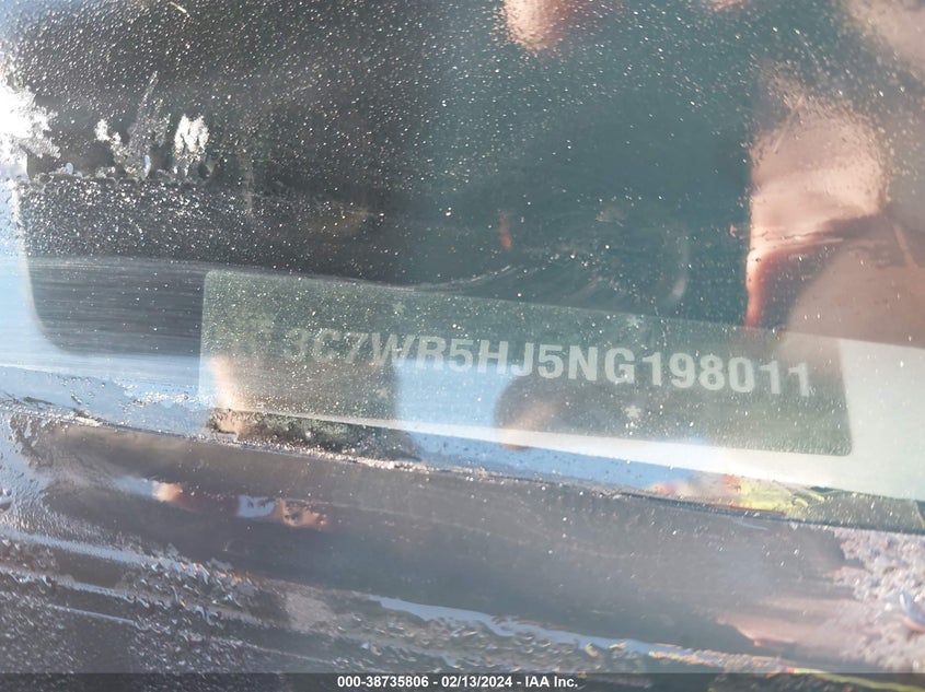 2022 RAM 2500 TRADESMAN - 3C7WR5HJ5NG198011