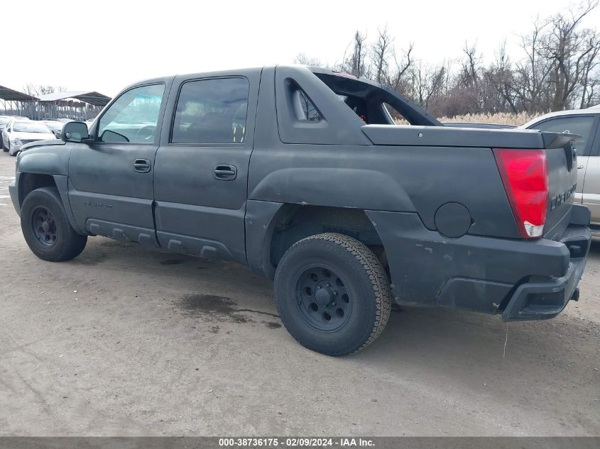 2002 Chevrolet Avalanche 1500 VIN: 3GNEK13TX2G172148 Lot: 38736175