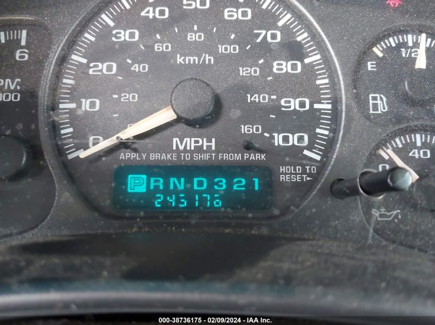 2002 Chevrolet Avalanche 1500 VIN: 3GNEK13TX2G172148 Lot: 38736175