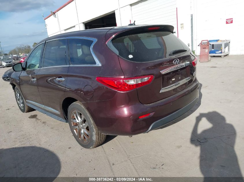 2013 Infiniti Jx35 VIN: 5N1AL0MMXDC312321 Lot: 38736242