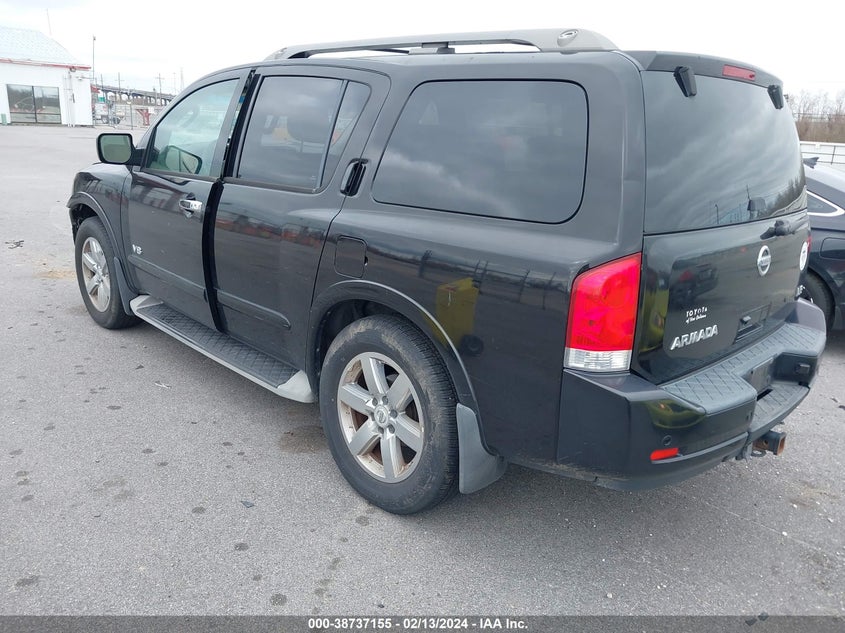 2009 Nissan Armada Le VIN: 5N1BA08D69N606248 Lot: 38737155