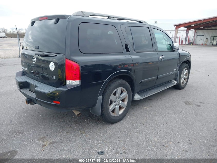 2009 Nissan Armada Le VIN: 5N1BA08D69N606248 Lot: 38737155