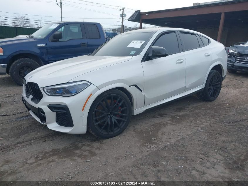 VIN 5UXCY8C01N9M19489 2022 BMW X6, M50I no.2