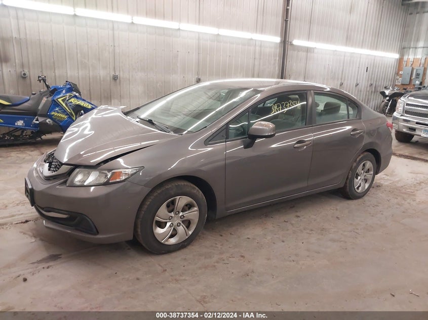2013 HONDA CIVIC VIN: 19XFB2F51DE065956