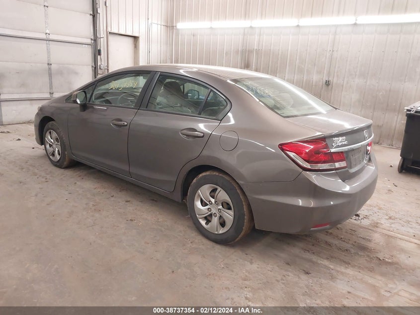 2013 HONDA CIVIC VIN: 19XFB2F51DE065956