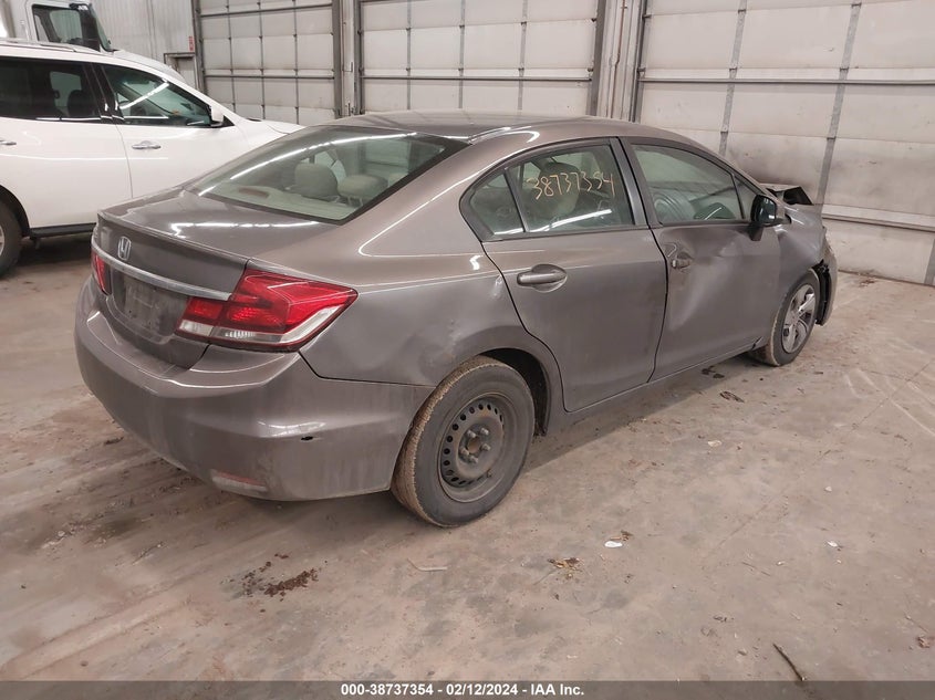 2013 HONDA CIVIC VIN: 19XFB2F51DE065956