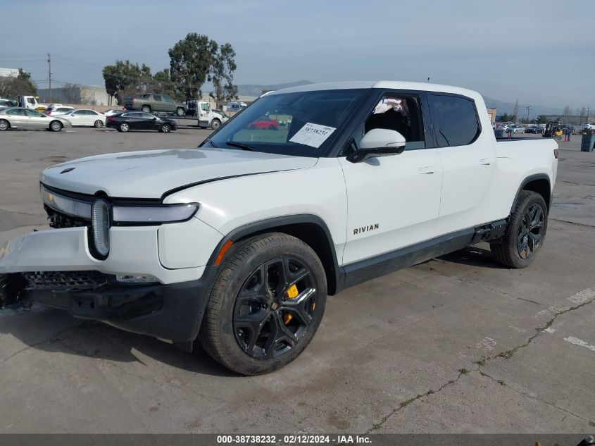 2023 Rivian R1T Adventure Quad Motor Large Pack VIN: 7FCTGAAA3PN021857 Lot: 38738232