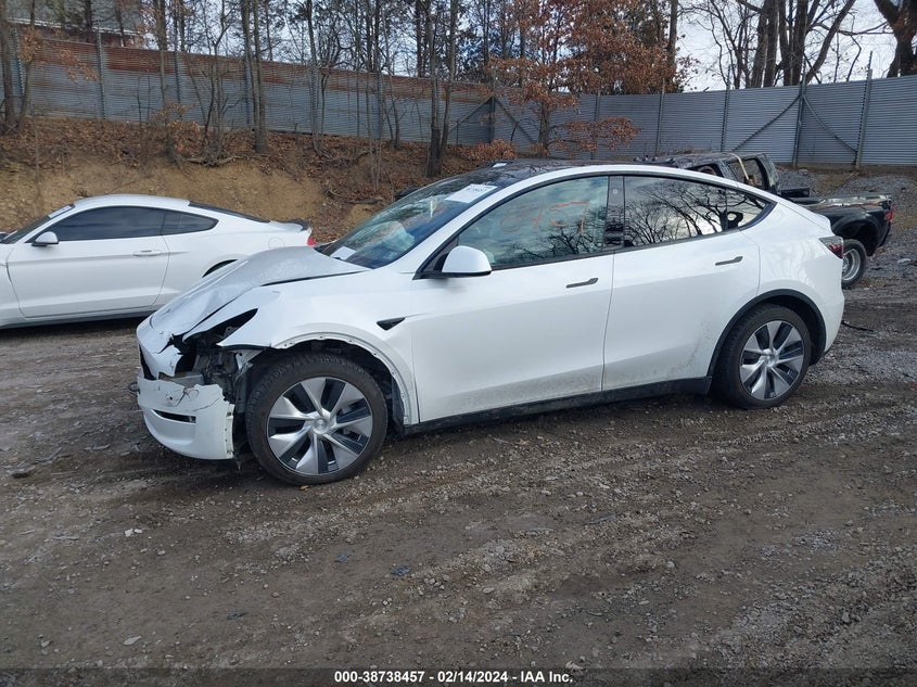 VIN 7SAYGDEE5NF331548 2022 TESLA MODEL Y