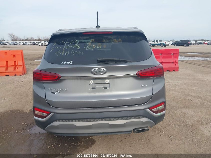 5NMS2CAD1KH068607 2019 Hyundai Santa Fe Se