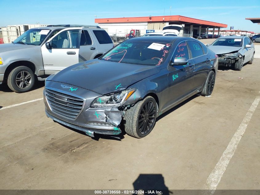 2015 Hyundai Genesis 5.0 VIN: KMHGN4JF4FU046695 Lot: 38739558