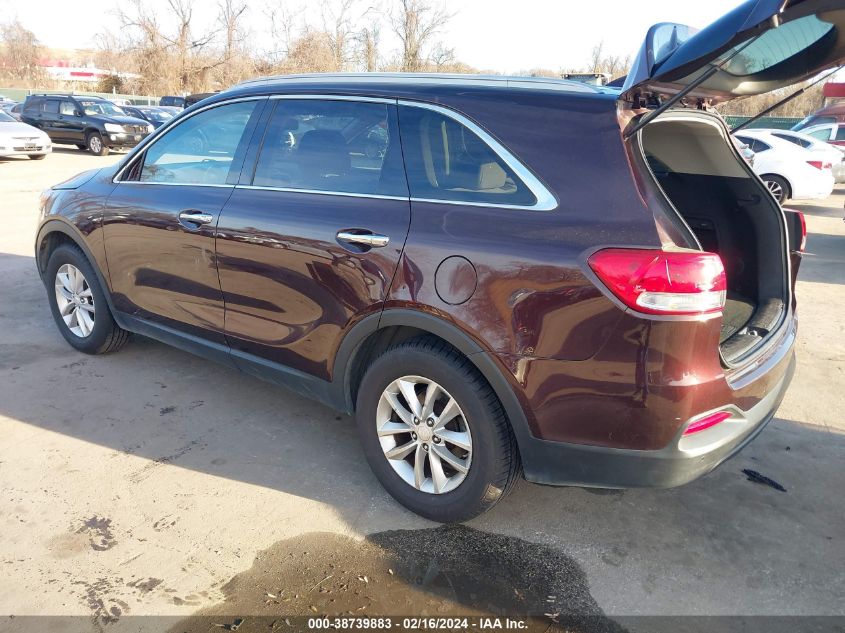 2016 KIA SORENTO 2.4L LX - 5XYPG4A31GG042532