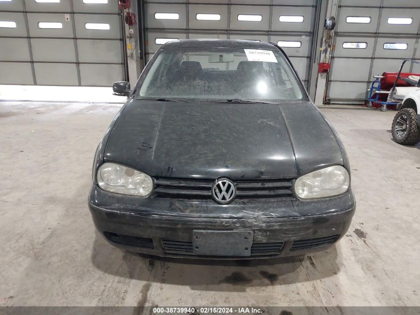 2002 Volkswagen Golf Gls 2.0L VIN: 9BWGK61J024033472 Lot: 38739940