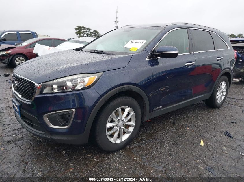 2016 Kia Sorento 3.3L Lx VIN: 5XYPGDA59GG084612 Lot: 38740043