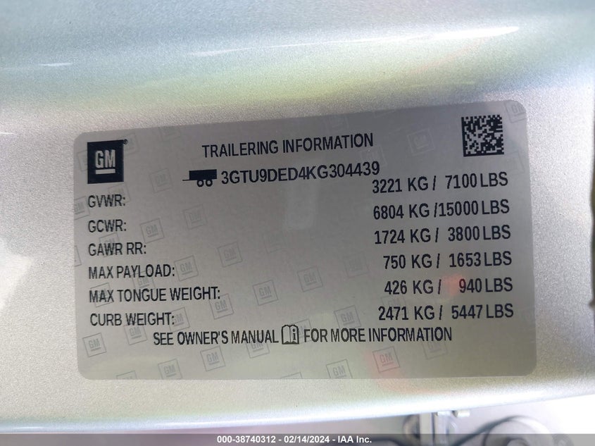 2019 GMC SIERRA 1500 SLT - 3GTU9DED4KG304439