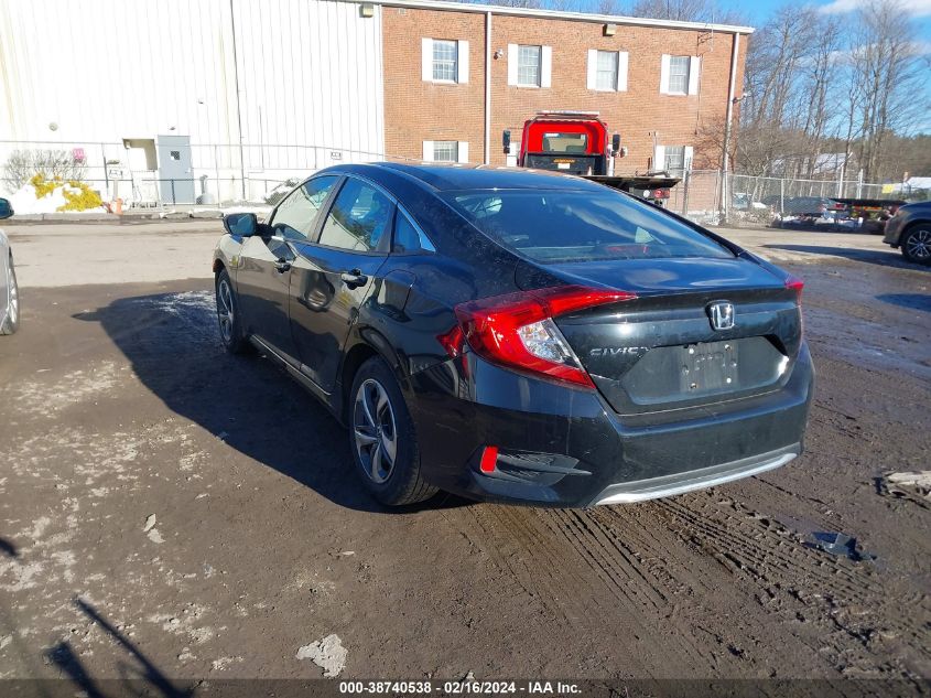 2020 Honda Civic Lx VIN: 2HGFC2F61LH597203 Lot: 38740538