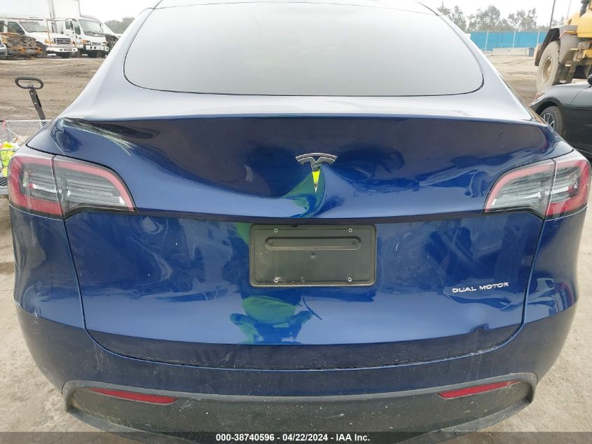 2023 Tesla Model Y Awd/Long Range Dual Motor All-Wheel Drive VIN: 7SAYGDEE4PF858516 Lot: 38740596