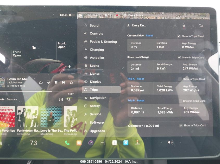 2023 Tesla Model Y Awd/Long Range Dual Motor All-Wheel Drive VIN: 7SAYGDEE4PF858516 Lot: 38740596