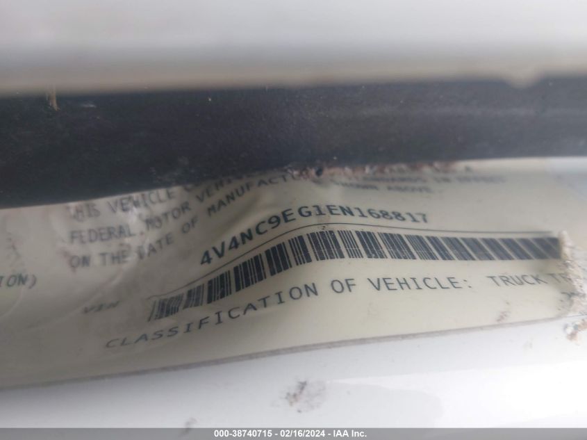 2014 Volvo Vn Vnl VIN: 4V4NC9EG1EN168817 Lot: 38740715