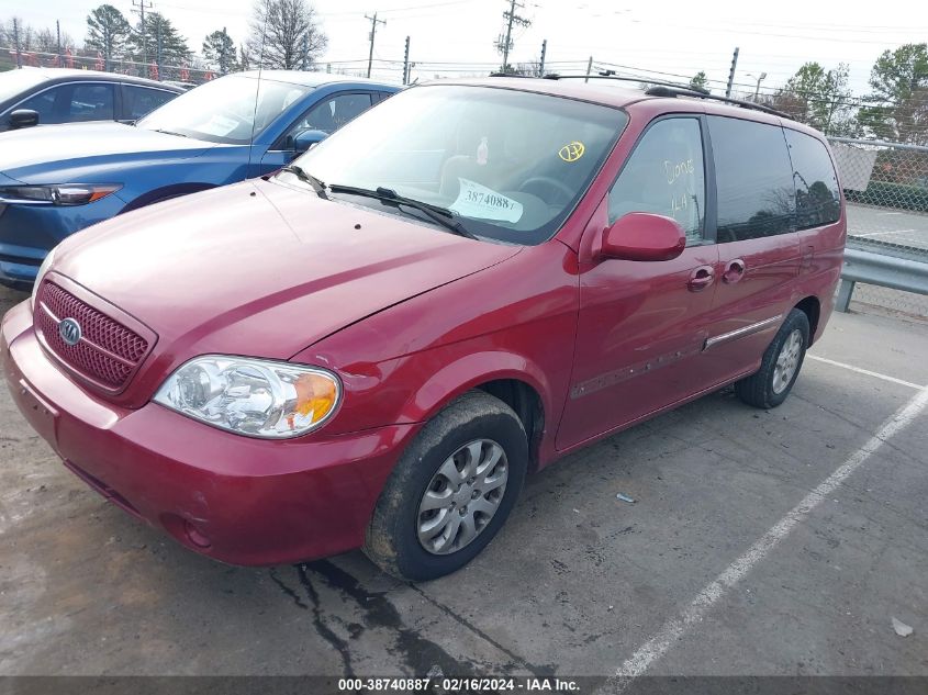 2005 Kia Sedona Ex/Lx VIN: KNDUP131156651536 Lot: 38740887