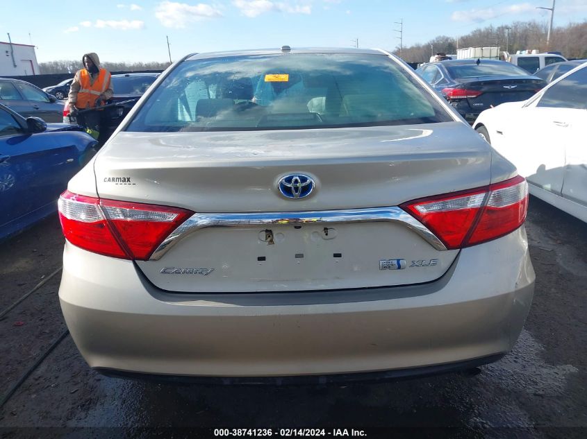 2016 Toyota Camry Hybrid Xle VIN: 4T1BD1FK6GU191174 Lot: 38741236