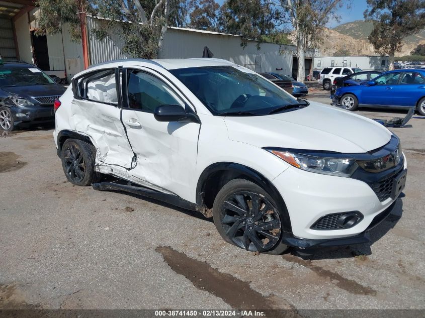 2022 Honda Hr-V Awd Sport VIN: 3CZRU6H10NM705598 Lot: 38741450