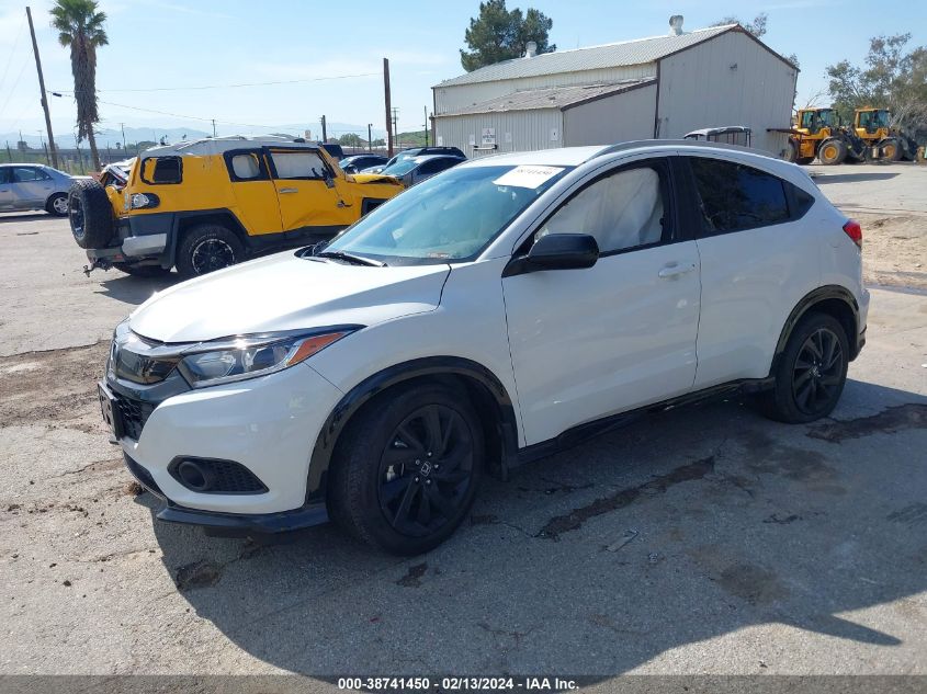 2022 Honda Hr-V Awd Sport VIN: 3CZRU6H10NM705598 Lot: 38741450